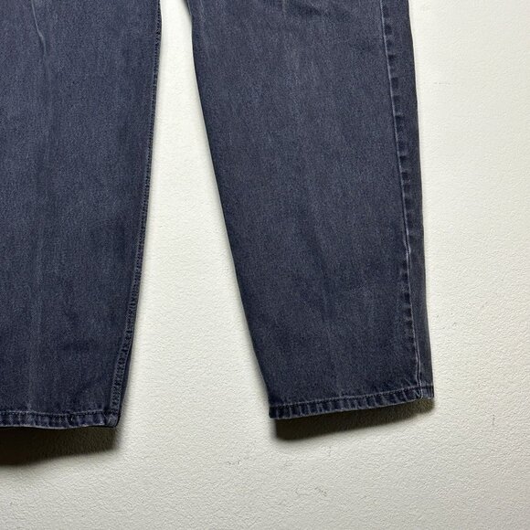 Levi 550 Denim Jean Pant Men 40x32 Black Western Workwear Fall Casual Straight - Picture 8 of 12